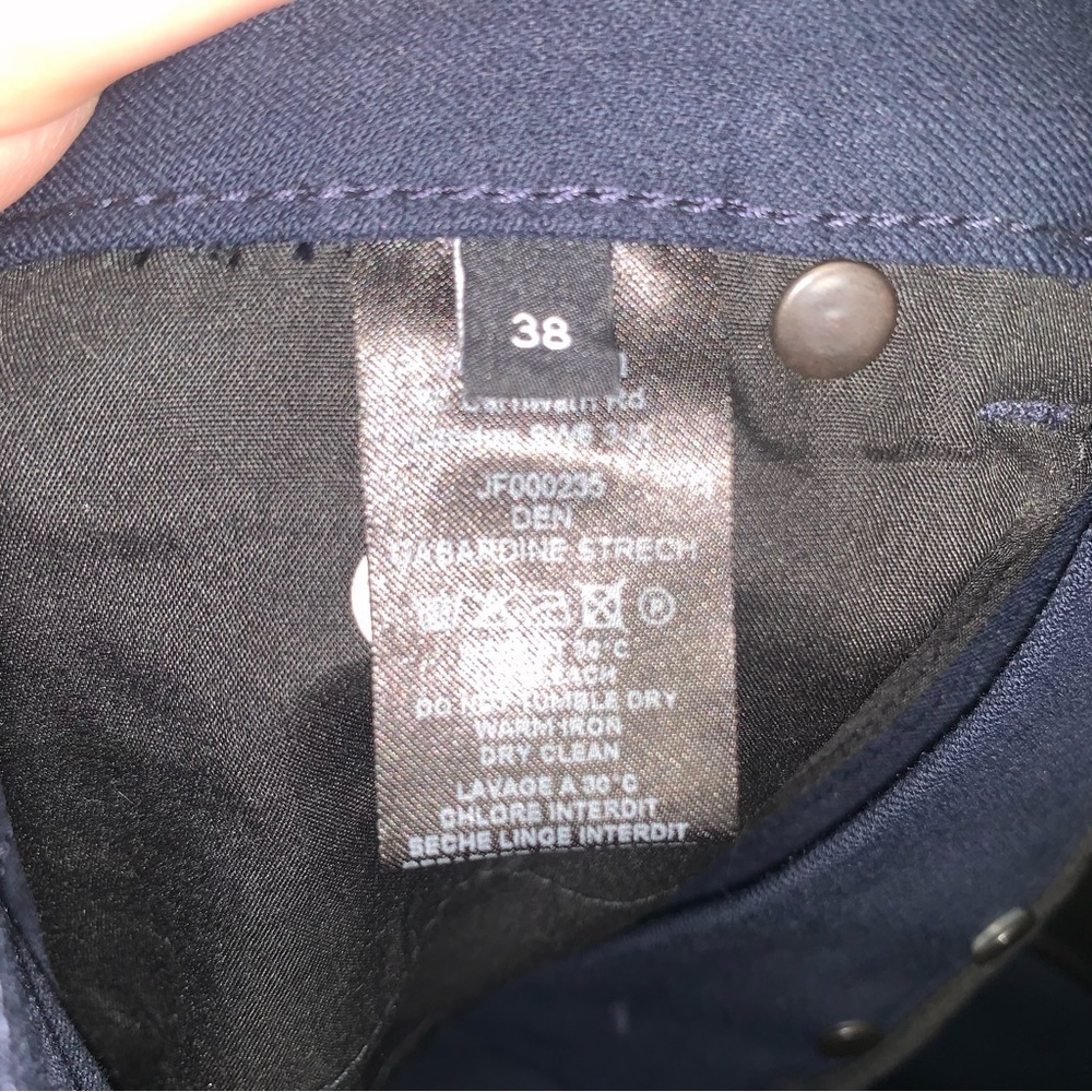 Joseph Gabardine Stretch Den Trousers Navy 38 - Picture 8 of 15